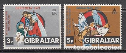 Stamps: Gibraltar - Correo 1971 Yvert 279/80 ** Mnh Navidad