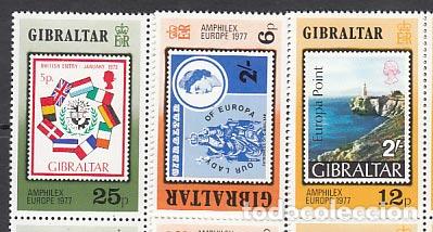Stamps: Gibraltar - Correo 1977 Yvert 364/6 ** Mnh Europa