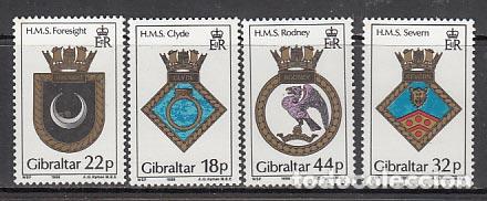 Stamps: Gibraltar - Correo 1988 Yvert 559/62 ** Mnh Escudos