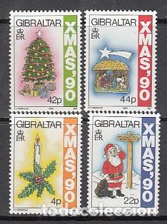 Stamps: Gibraltar - Correo 1990 Yvert 615/8 ** Mnh Navidad