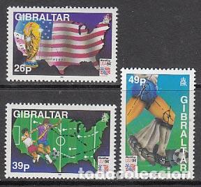Stamps: Gibraltar - Correo 1994 Yvert 696/98 ** Mnh Deportes f&uacute;tbol