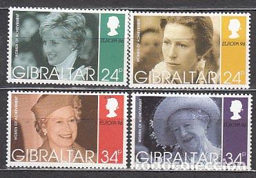 Stamps: Gibraltar - Correo 1996 Yvert 764/7 ** Mnh Mujeres c&eacute;lebres