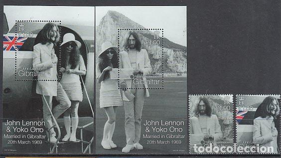 Briefmarken: Gibraltar - Correo 1999 Yvert 875/6+H.33/4 ** Mnh Johnn Lennon