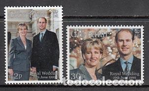 Briefmarken: Gibraltar - Correo 1999 Yvert 889/90 ** Mnh Boda Real