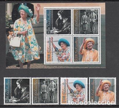 Briefmarken: Gibraltar - Correo 2000 Yvert 915/8+H.40 ** Mnh Reina madre