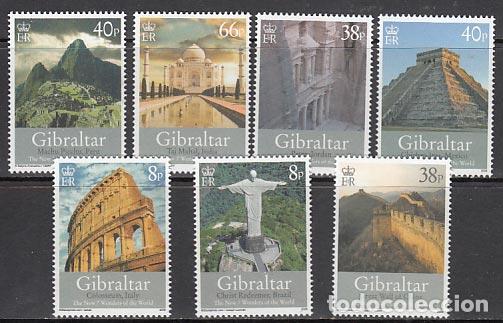 Timbres: Gibraltar - Correo 2008 Yvert 1274/80 ** Mnh Maravillas del mundo