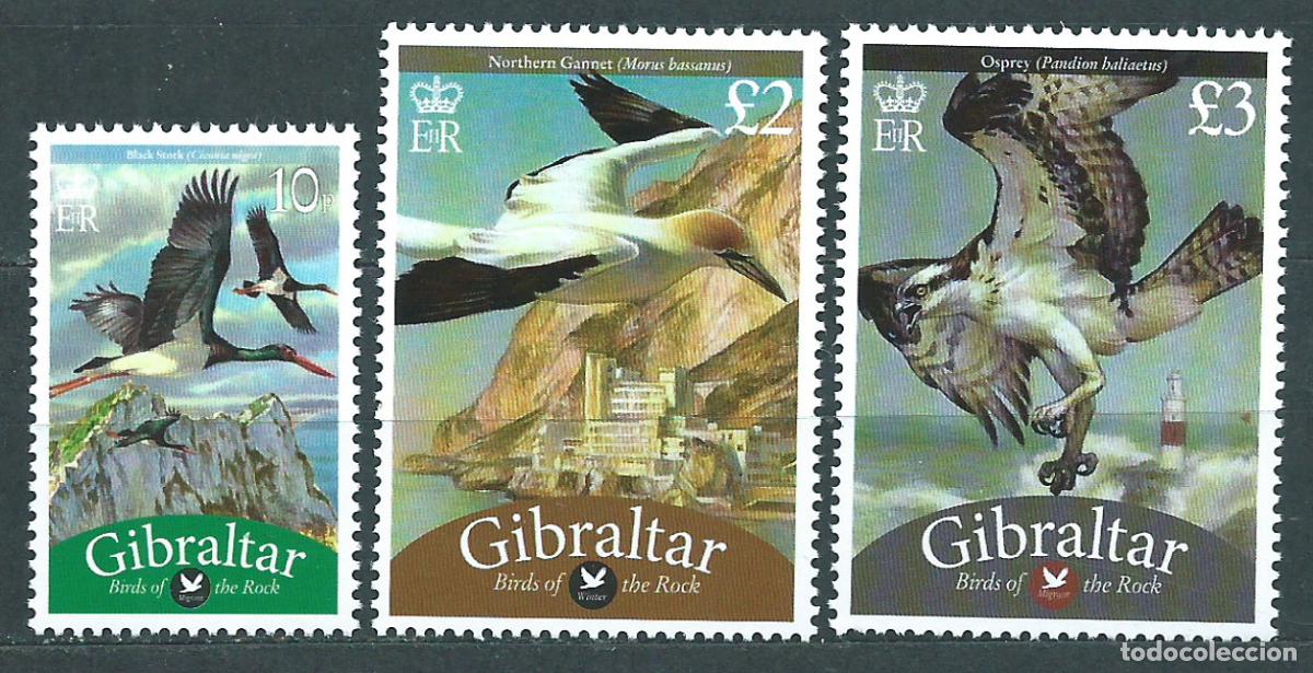 Timbres: Gibraltar Correo 2009 Yvert 1337/39 ** Mnh Fauna - Aves