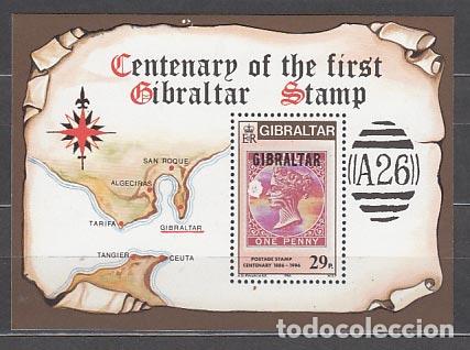 Timbres: Gibraltar - Hojas Yvert 8 ** Mnh Centenario 1&ordm; sello