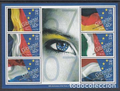 Timbres: Gibraltar - Hojas Yvert 78 ** Mnh Tratado de Roma