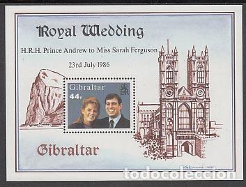 Timbres: Gibraltar - Hojas Yvert 9 ** Mnh Boda Real
