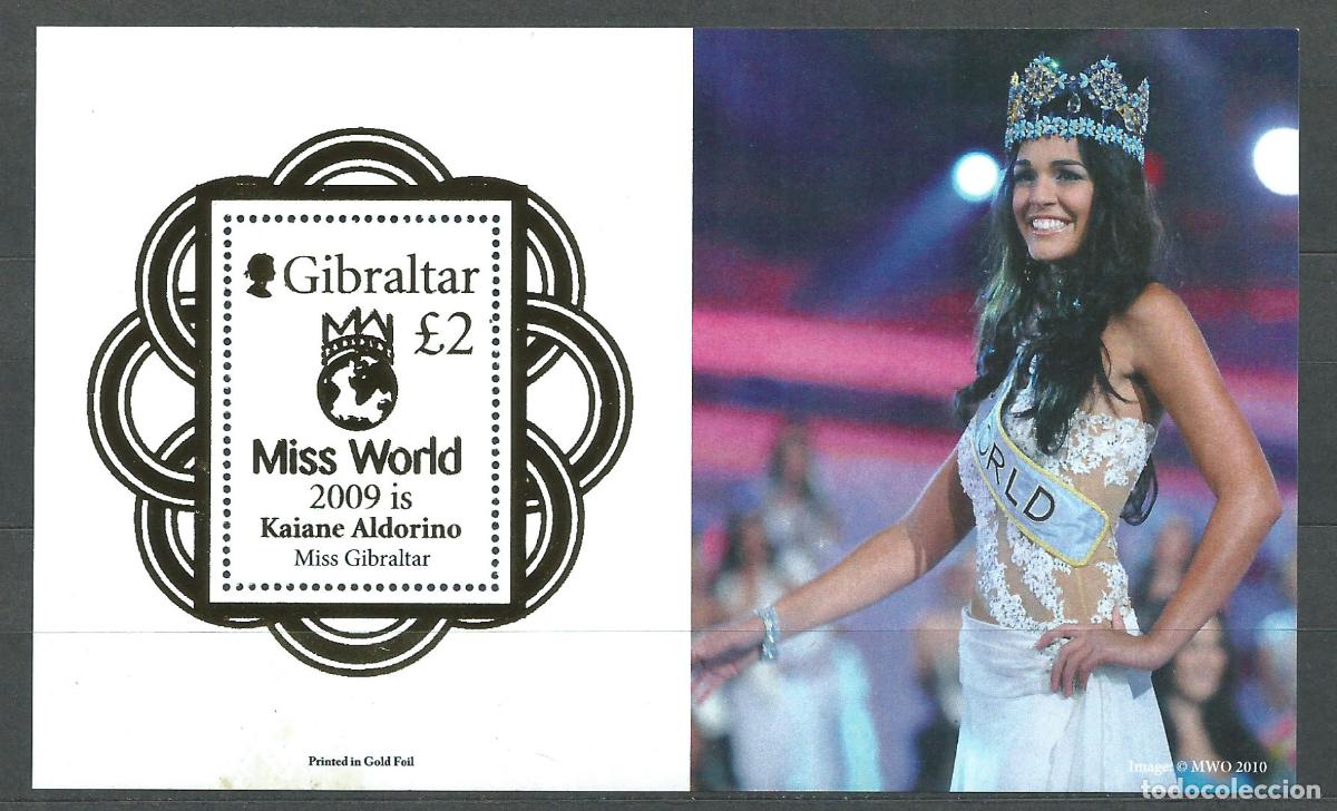 Timbres: Gibraltar Hojas Yvert 94 ** Mnh Miss Gibraltar