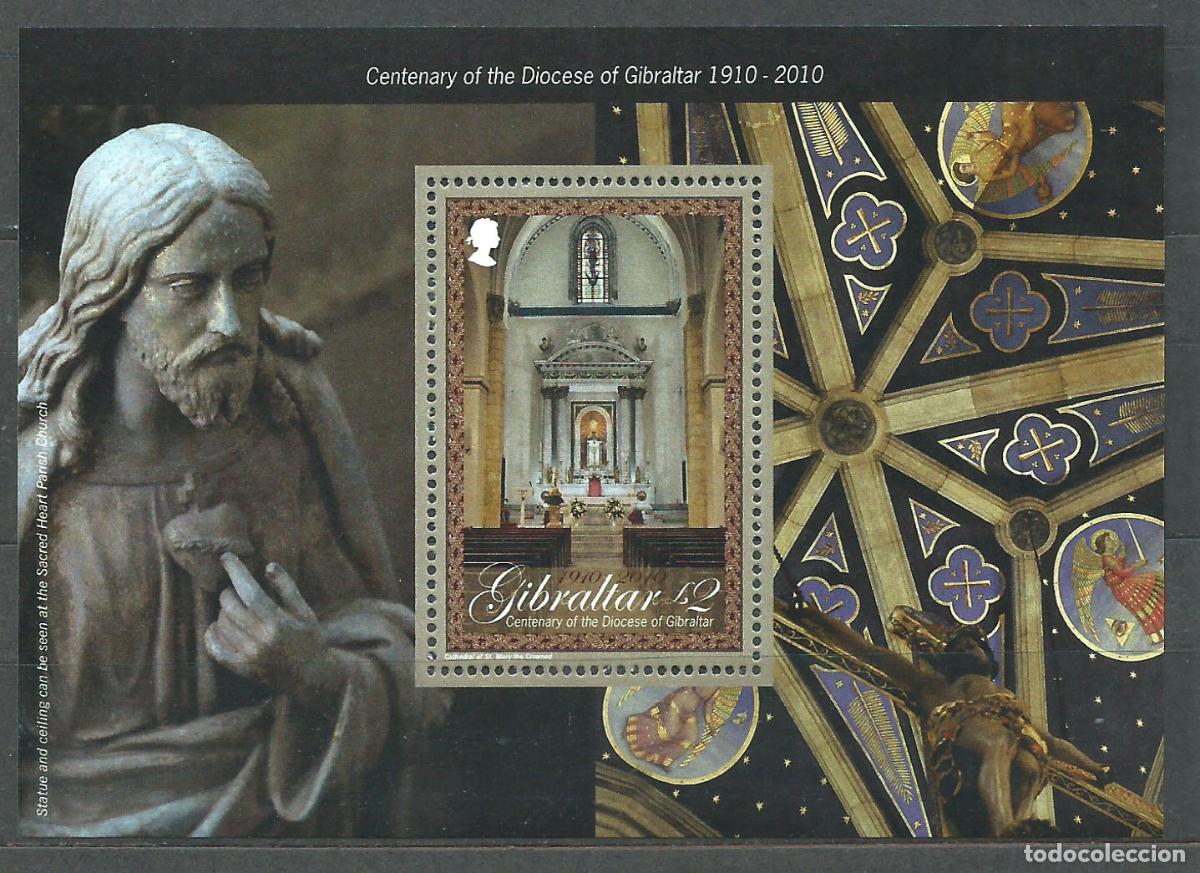 Timbres: Gibraltar Hojas Yvert 97 ** Mnh Centenario de la Diocesis de Gibraltar