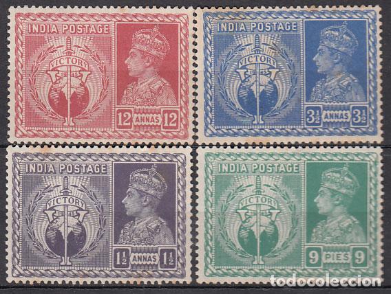 Selos: India Inglesa - Correo Yvert 174/7 (*) Mng