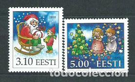 Selos: Estonia - Correo 1998 Yvert 327/28 ** Mnh Navidad