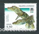 Selos: Estonia - Correo 2001 Yvert 403 ** Mnh Fauna Cocodrilos