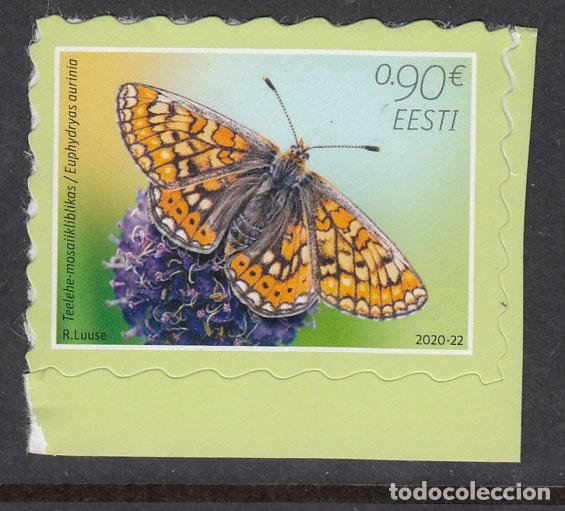 Selos: Estonia Correo 2020 Yvert 911 ** Mnh Fauna mariposas