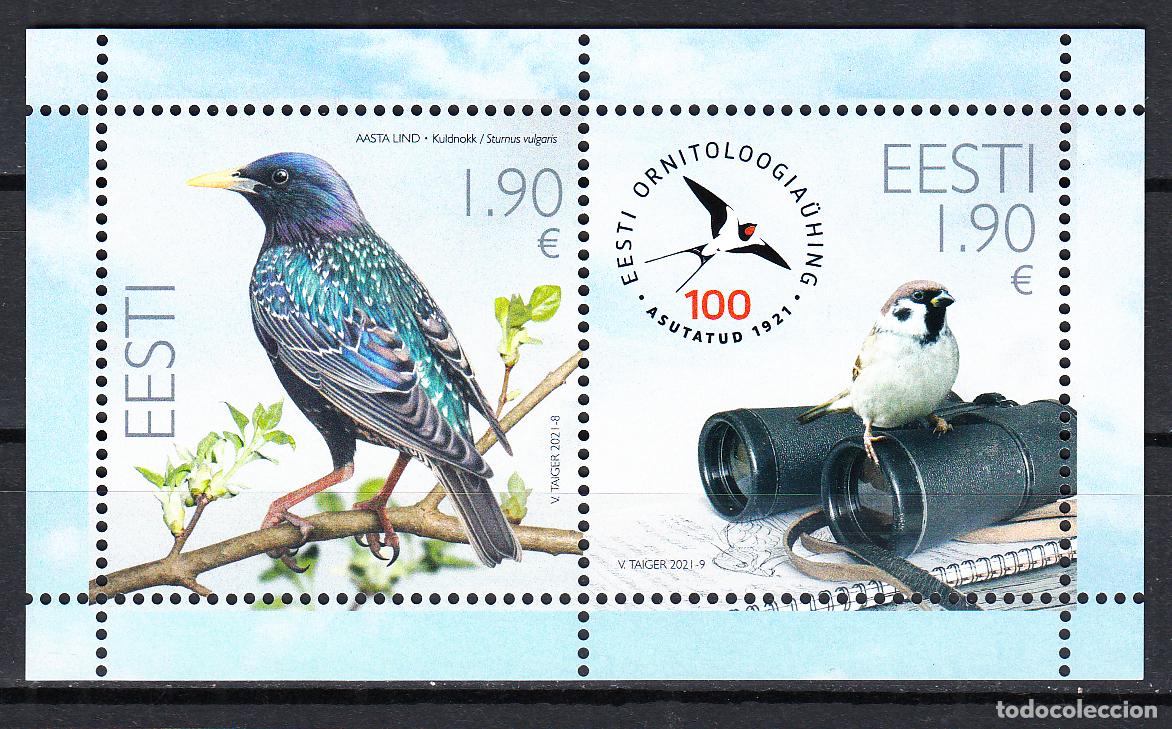 Sellos: Estonia - Hojas Yvert 54 ** Mnh Fauna - Aves