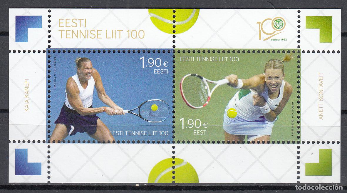 Sellos: Estonia - Hojas Yvert 56 ** Mnh Deportes - Tenis