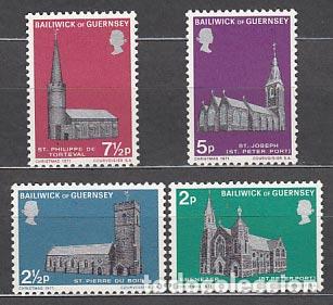 Sellos: Guernsey - Correo 1971 Yvert 53/6 ** Mnh Navidad