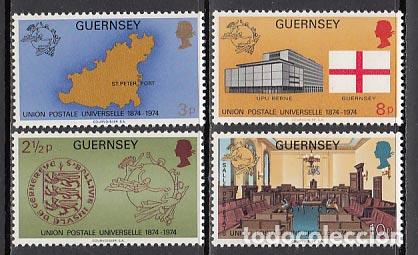 Sellos: Guernsey - Correo 1974 Yvert 101/4 ** Mnh UPU