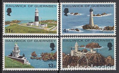 Sellos: Guernsey - Correo 1976 Yvert 124/7 ** Mnh Faros