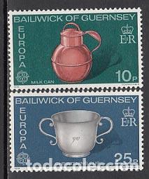 Sellos: Guernsey - Correo 1976 Yvert 128/9 ** Mnh Europa