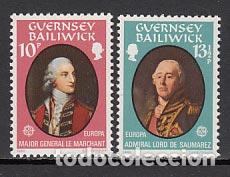 Sellos: Guernsey - Correo 1980 Yvert 199/200 ** Mnh Europa