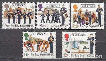 Francobolli: Guernsey - Correo 1983 Yvert 262/6 ** Mnh Boys brigade