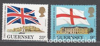 Francobolli: Guernsey - Correo 1984 Yvert 288/9 ** Mnh Banderas