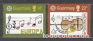 Francobolli: Guernsey - Correo 1985 Yvert 322/3 ** Mnh M&uacute;sica