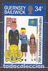 Francobolli: Guernsey - Correo 1985 Yvert 324 ** Mnh Scout femenino