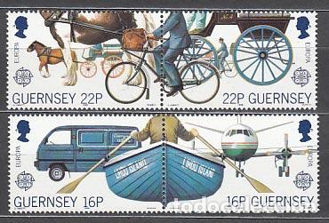 Francobolli: Guernsey - Correo 1988 Yvert 419/22 ** Mnh Europa