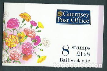Francobolli: Guernsey - Correo 1993 Yvert 615 Carnet ** Mnh Flores