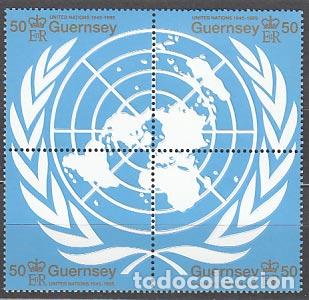 Francobolli: Guernsey - Correo 1995 Yvert 688/91 ** Mnh ONU