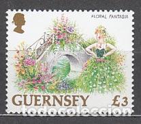 Francobolli: Guernsey - Correo 1996 Yvert 700 ** Mnh Flores