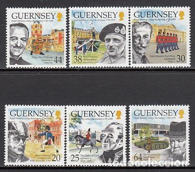 Francobolli: Guernsey - Correo 1999 Yvert 837/42 ** Mnh Academia militar