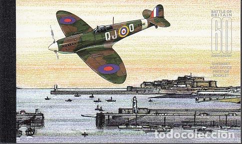 Francobolli: Guernsey - Correo 2000 Yvert 855 Carnet ** Mnh Batalla de Inglaterra