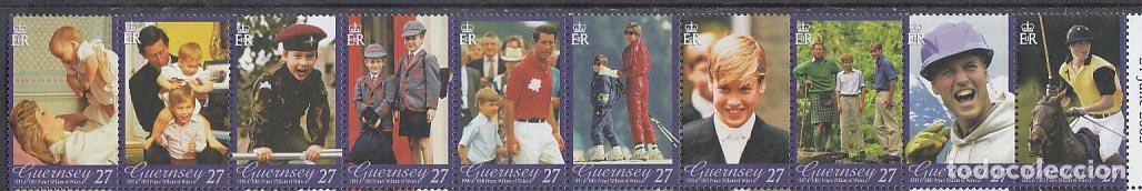 Francobolli: Guernsey - Correo 2003 Yvert 983/92 ** Mnh Principe Willian