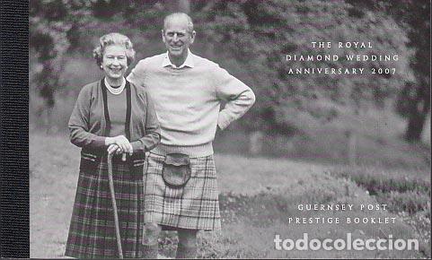 Selos: Guernsey - Correo 2007 Yvert 1154 Carnet ** Mnh 60 aniv.Boda real