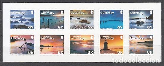 Selos: Guernsey - Correo 2008 Yvert 1207/16 ** Mnh Paisajes