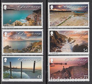 Selos: Guernsey - Correo 2009 Yvert 1276/81 ** Mnh Paisajes