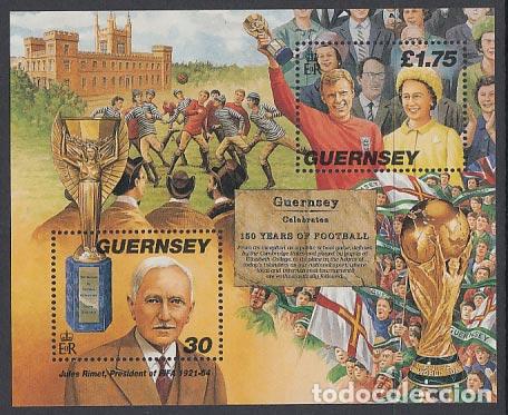 Selos: Guernsey - Hojas Yvert 39 ** Mnh Deportes f&uacute;tbos