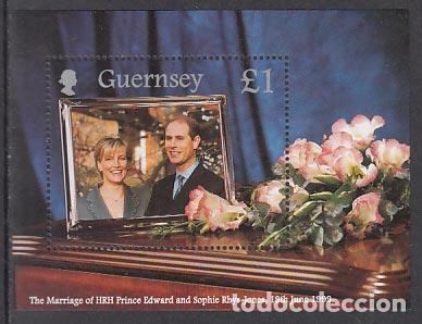 Selos: Guernsey - Hojas Yvert 41 ** Mnh Boda real