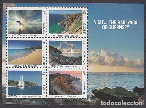 Selos: Guernsey - Hojas Yvert 77 ** Mnh Paisajes