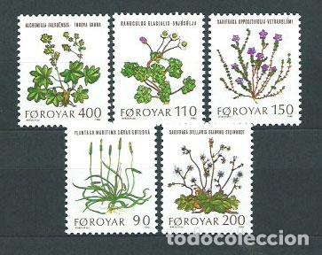 Selos: Feroe - Correo Yvert 42/6 ** Mnh Flores