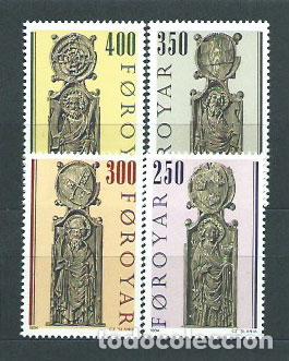 Selos: Feroe - Correo Yvert 87/90 ** Mnh Religi&oacute;n