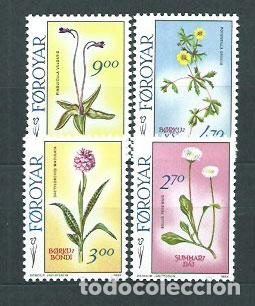 Selos: Feroe - Correo Yvert 156/9 ** Mnh Flores