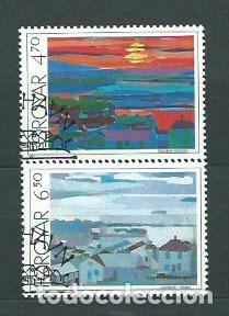 Selos: Feroe - Correo Yvert 154/55 usado Pinturas