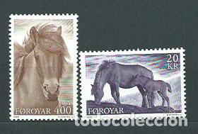 Selos: Feroe - Correo Yvert 244/45 ** Mnh Fauna Caballos