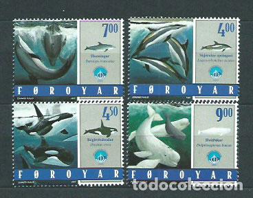 Selos: Feroe - Correo Yvert 330/33 ** Mnh Fauna Marina